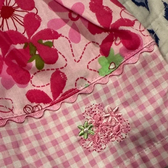 Precious Moments Pink Floral Baby Dress 6/9 months - Picture 5 of 6